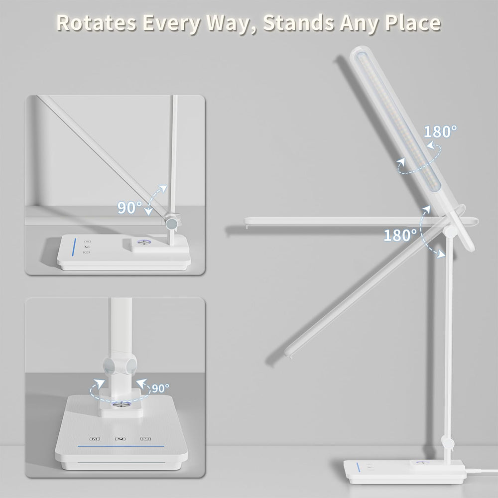Base USB port on Electri lamp for convenient charging