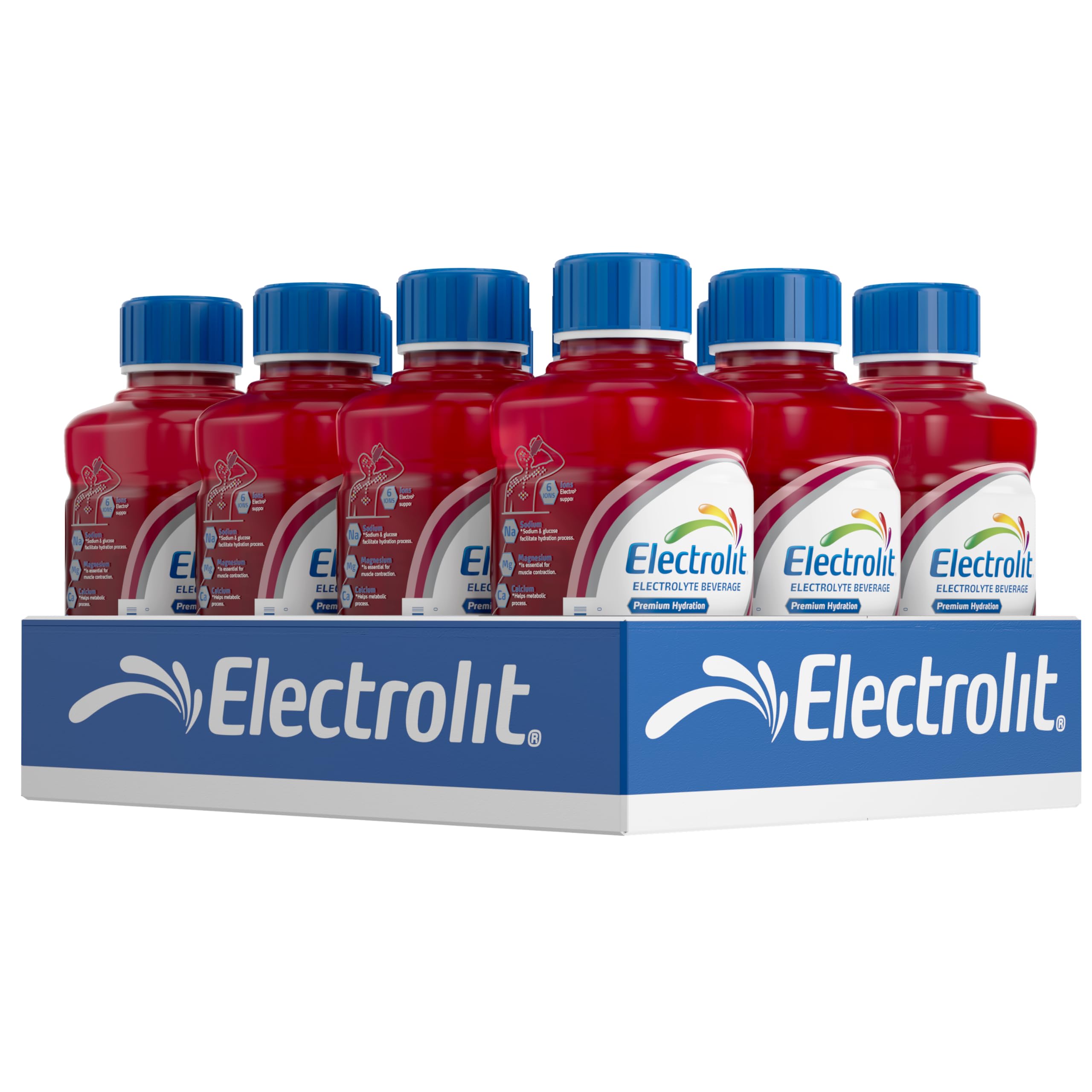Electrolit Fruit Punch bottle front view for everyday hydration.