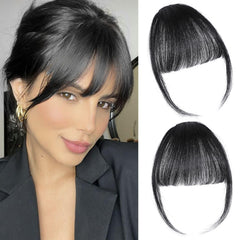 ELEFOCUS clip-in bangs blend naturally with your hair for a seamless daily look.