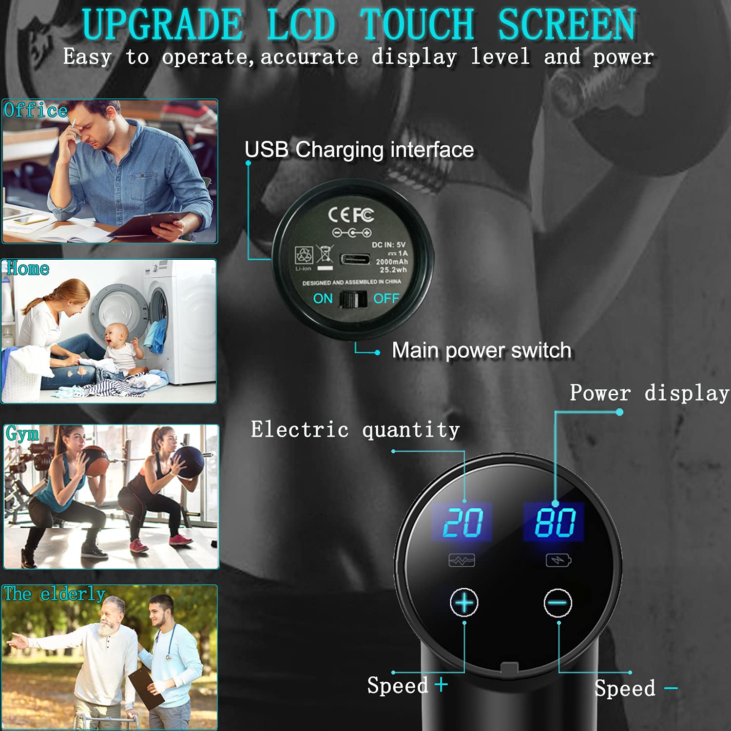 Elefor Massage Gun carrying case enables portable recovery anywhere.