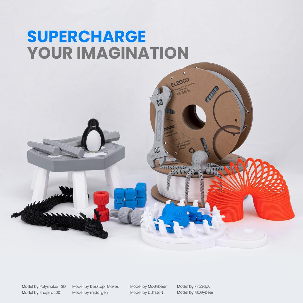 Less tangling thanks to mechanical winding keeps the filament organized during prints.
