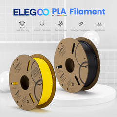 ELEGOO PLA filament orange 1kg spool side view shows tidy winding