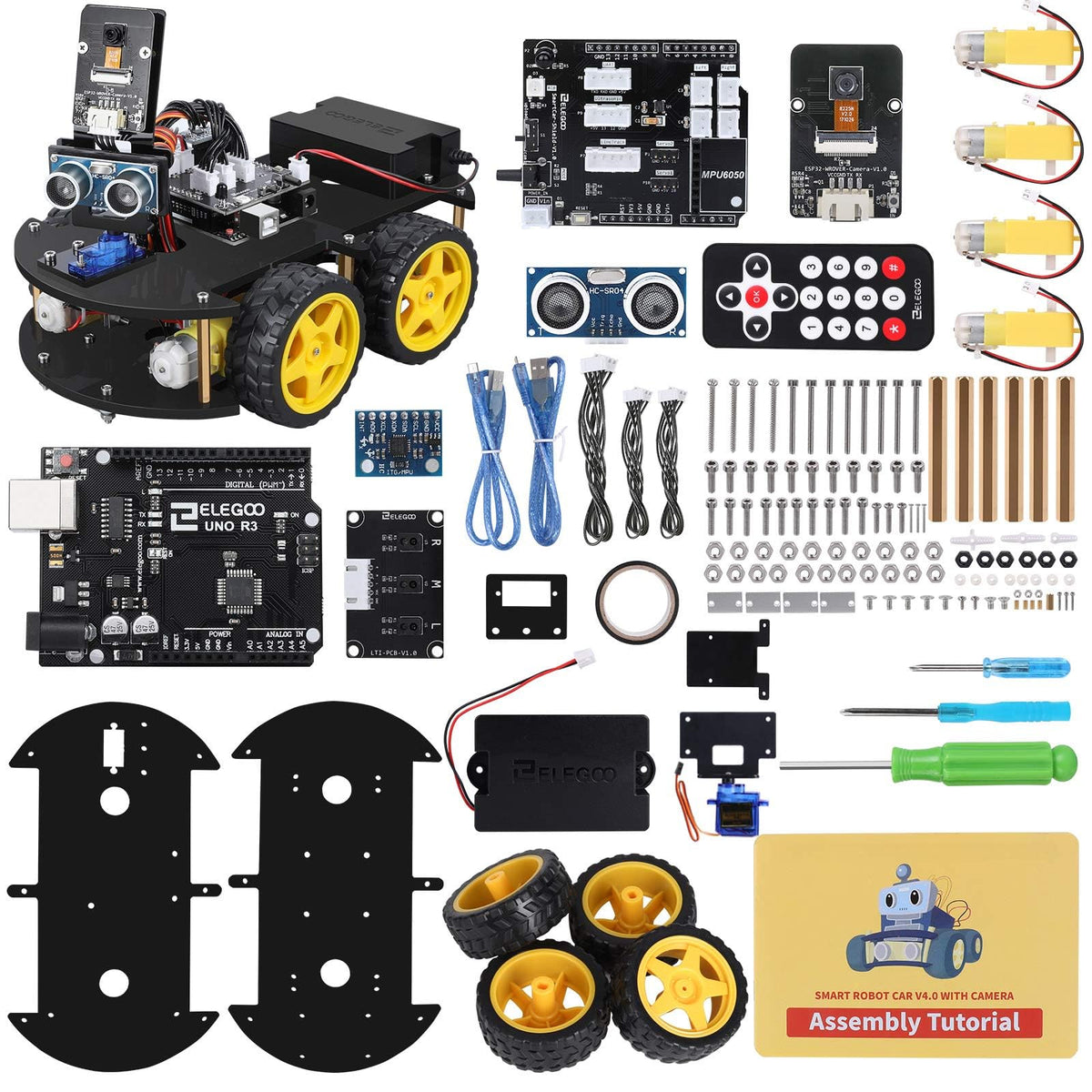 ELEGOO UNO R3 kit front view for hands-on robotics learning