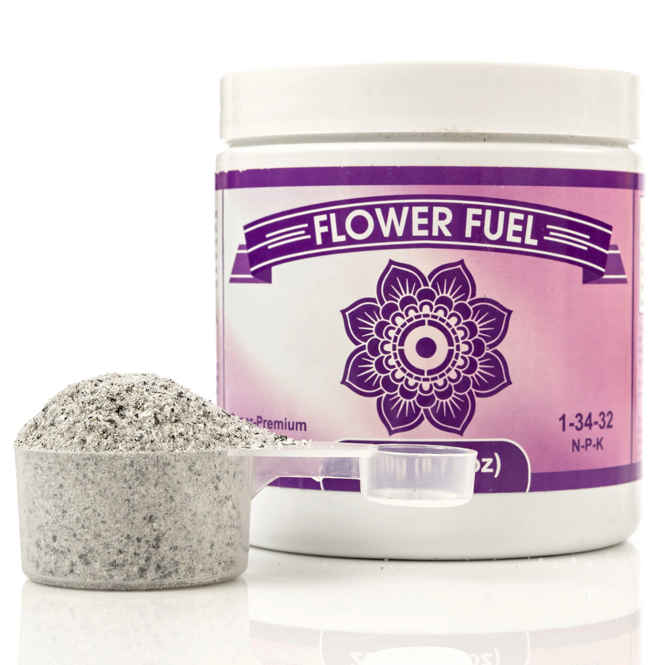 Element Nutrients Flower Fuel bottle dispensing pour demonstrating easy dosing for hydroponics.