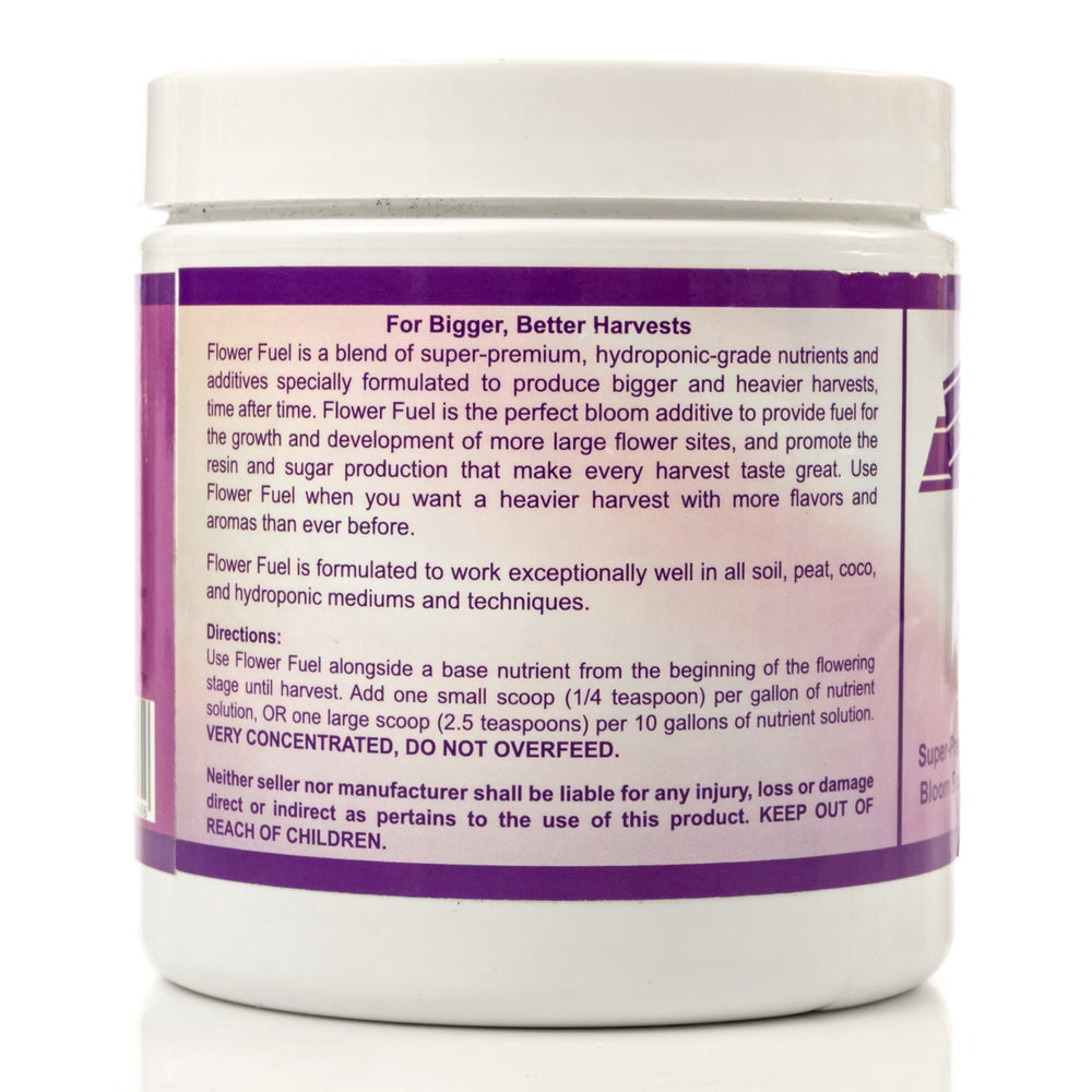 Element Nutrients Flower Fuel powder dissolving in water for ready to use feed.