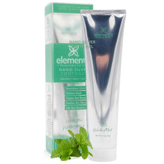 Elementa Silver Wintermint toothpaste tube providing a refreshing clean and whitening effect