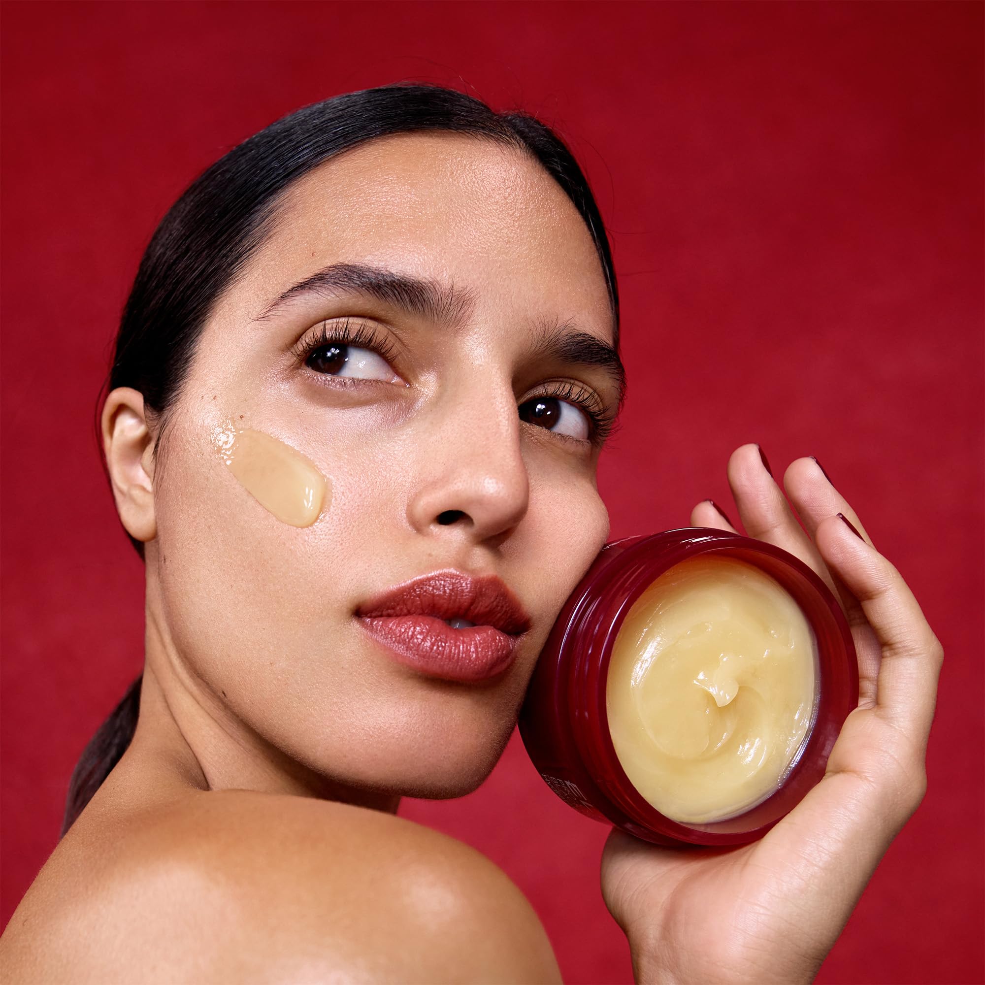 Daily cleanser versus weekly mask flexibility shown in use