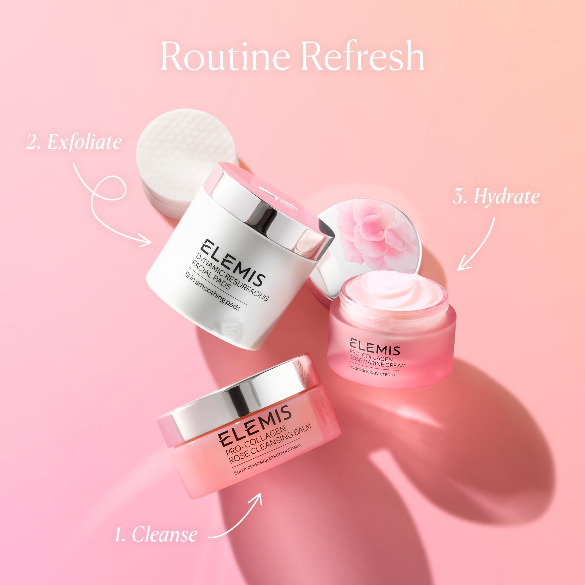 ELEMIS balm applied to face, neck and decollete during massage.