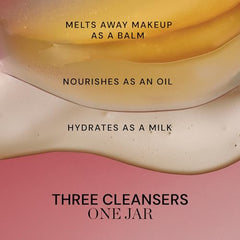 Hands warming a pea-sized amount ready for facial application