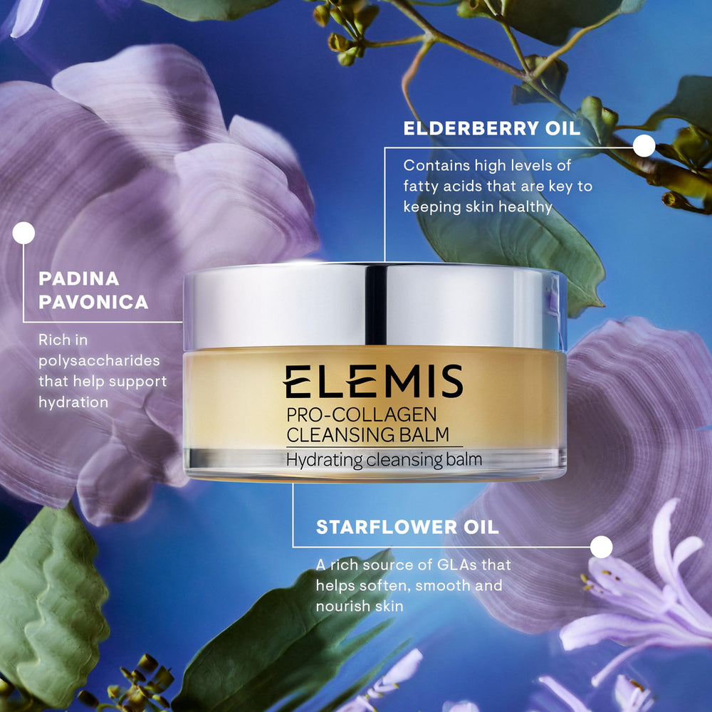 Chamomile oil blend in Elemis balm adds soothing notes to cleansing ritual