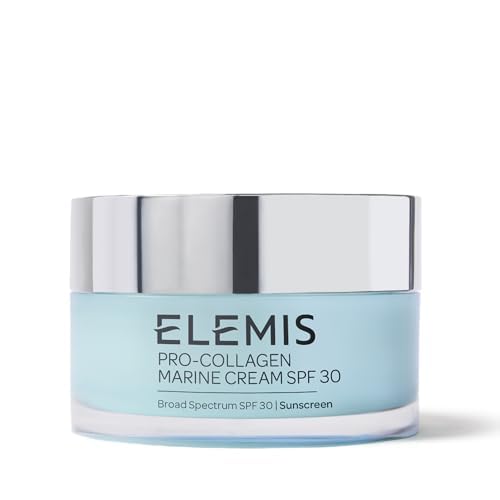 ELEMIS Pro-Collagen Marine Cream SPF 30 bottle shows daily hydration and SPF protection