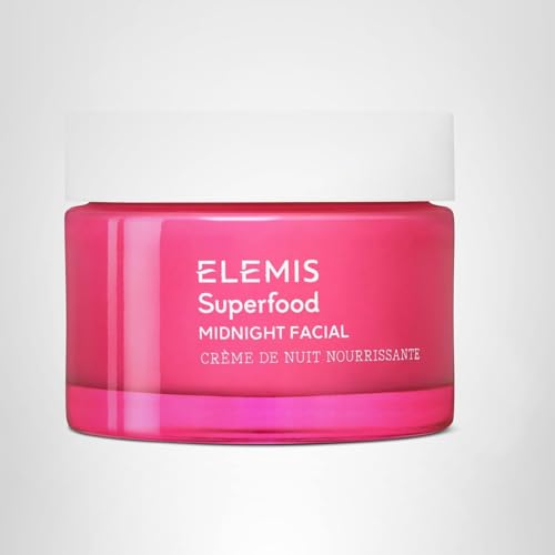 ELEMIS Superfood Midnight Facial skin silhouette shows a hydrated glow.