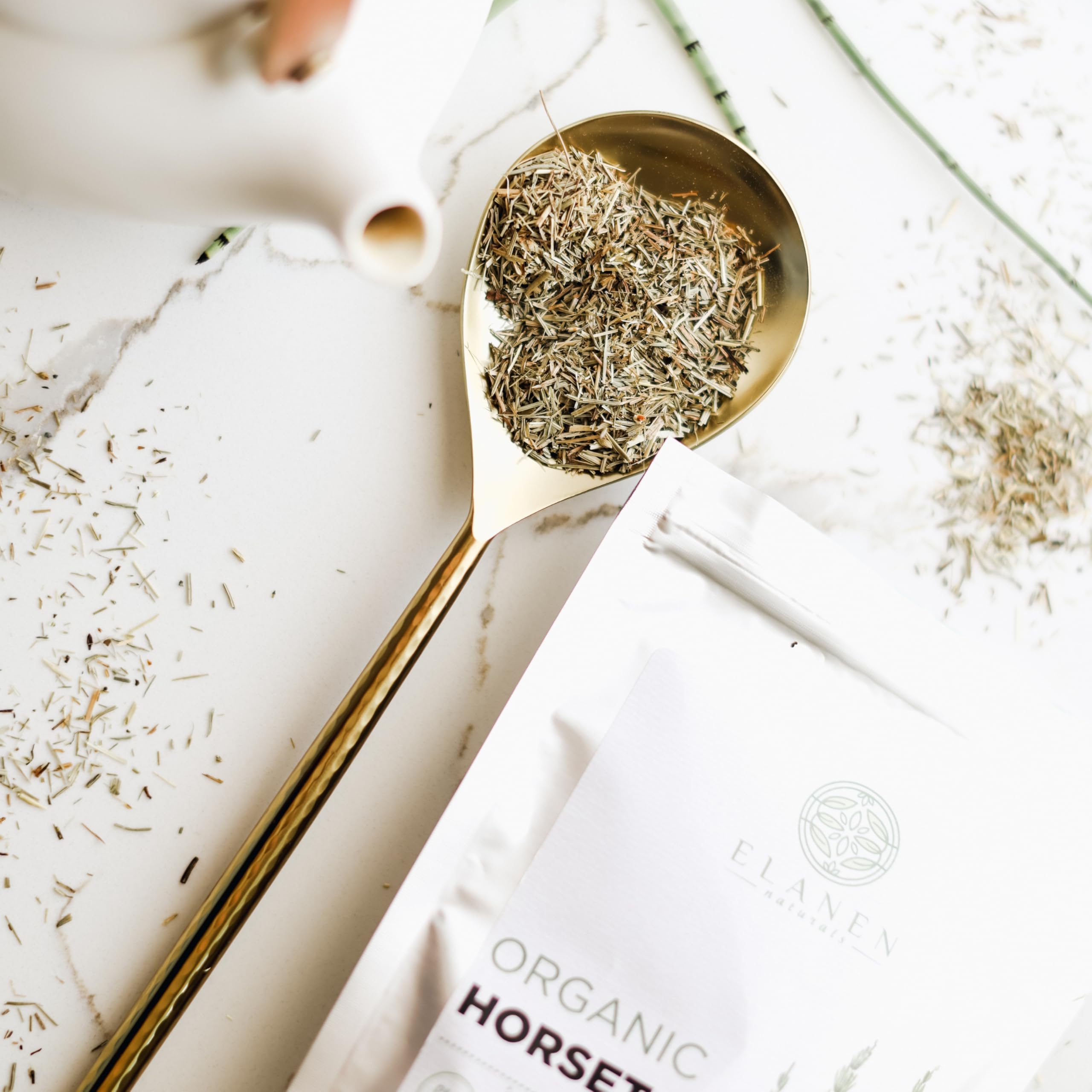 Elanen Naturals lab-tested horsetail tea for quality and safety.