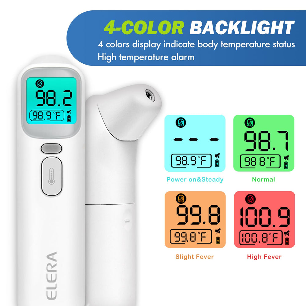ELERA stores up to 40 readings for trend tracking over time.