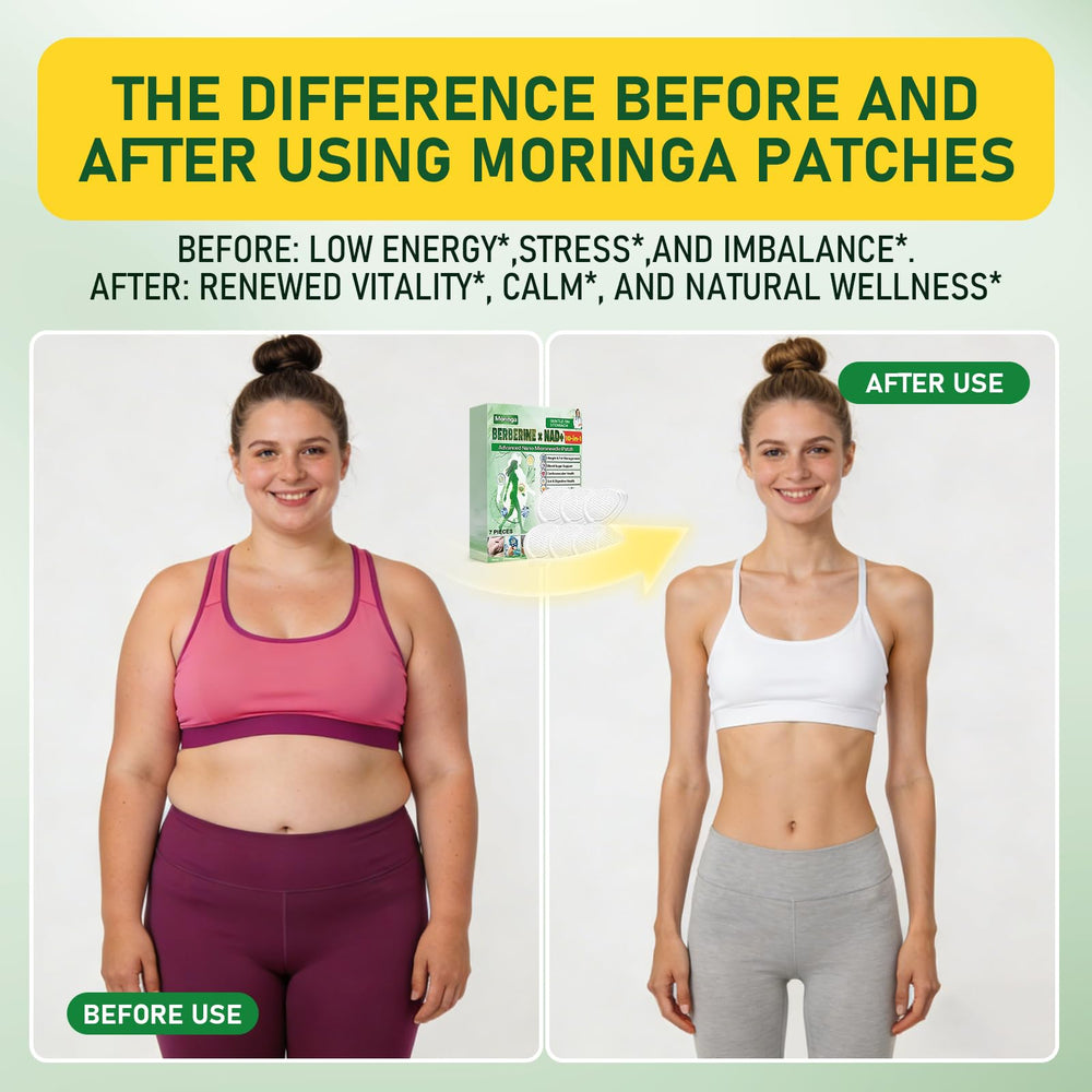 Shelf display of Elesysy Moringa patch packaging for travel-ready routine