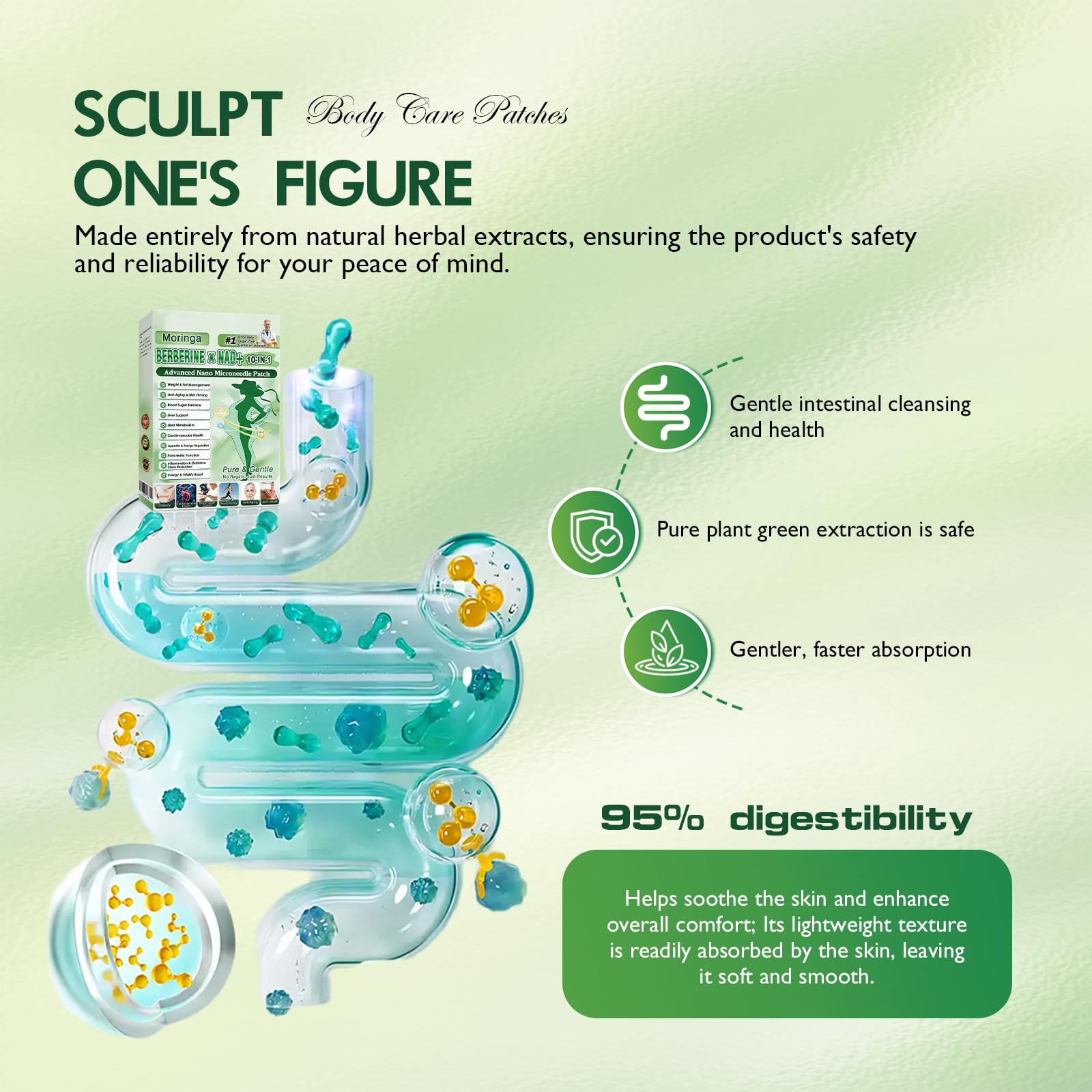elesysy moringa 10-in-1 patch providing targeted skin care for enhanced daily comfort