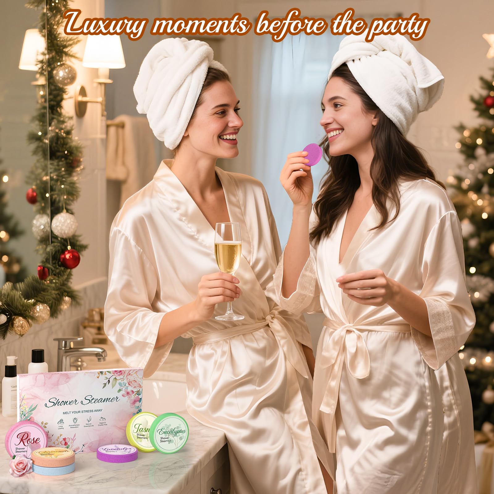 Eletorot rosemary steamers energize shower time with invigorating notes.