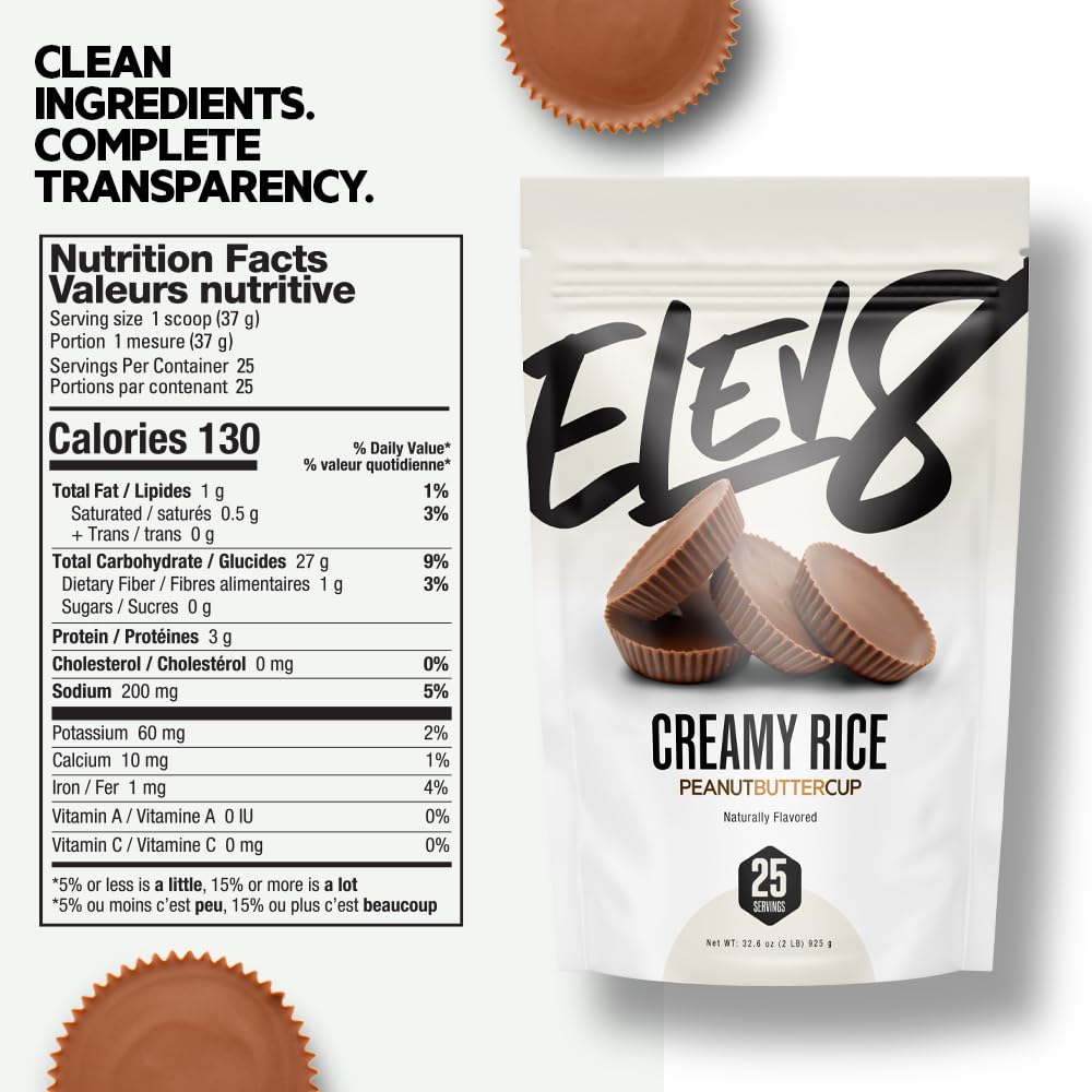 Elev8 Cream of Rice Peanut Butter Cup ready-to-make serving for quick breakfasts