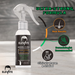 Close-up of Elevate Minoxidil spray precision nozzle for easy daily use