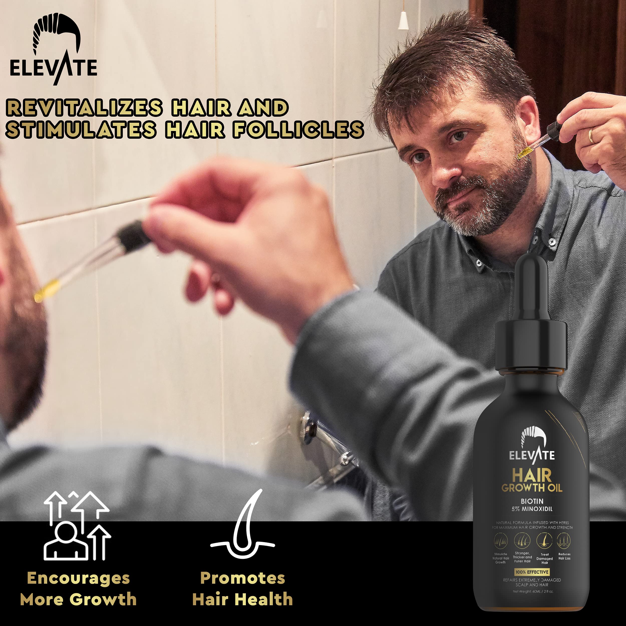 Elevate Premium ingredients blend bottle label showcasing safe toxin-free formula