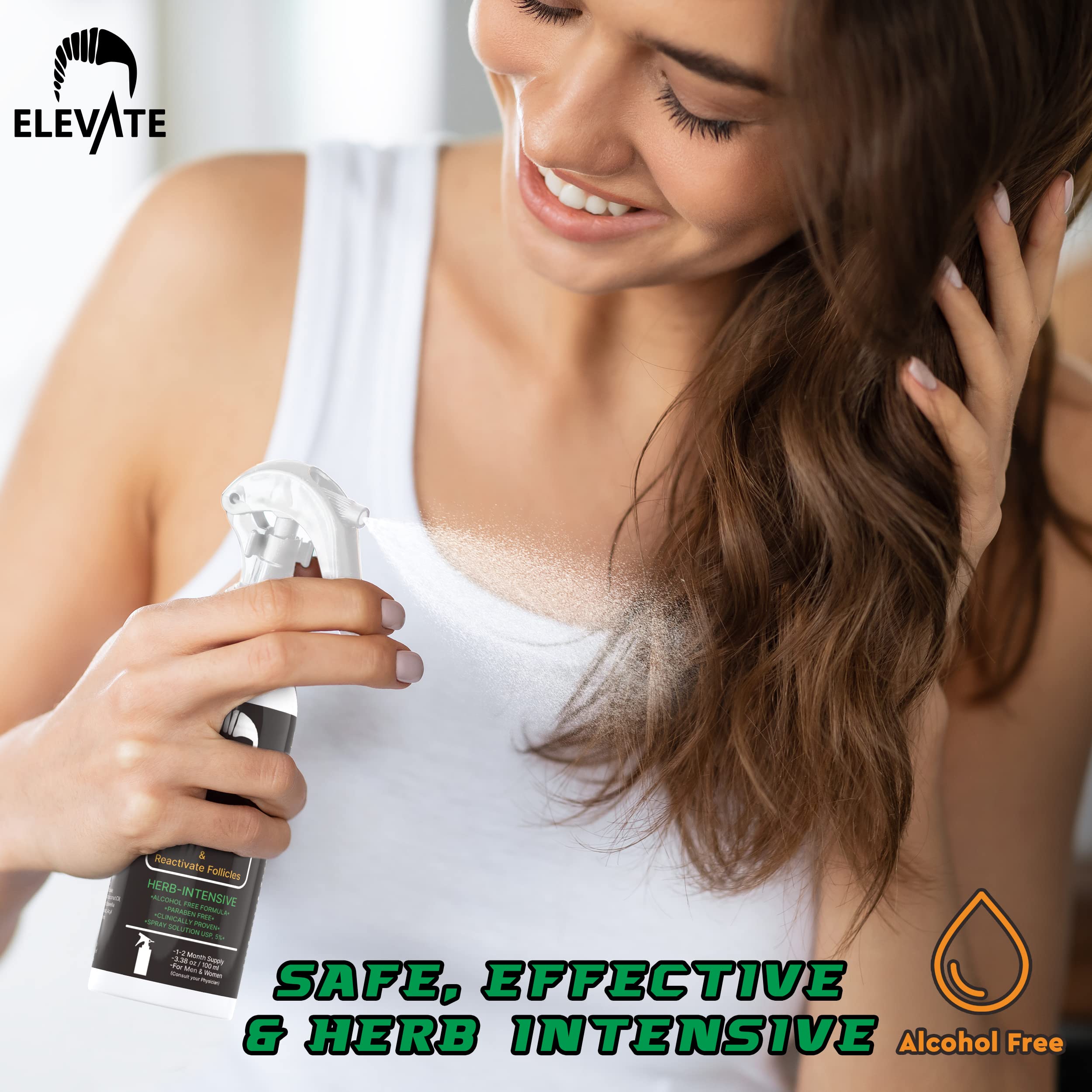 Elevate professional hair growth treatment packaging emphasizing extra-strength formula