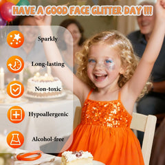 ELEVAVE body glitter heart on hair adds festival charm.