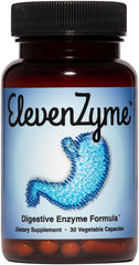 ElevenZyme bottle with capsules supports comfortable digestion.