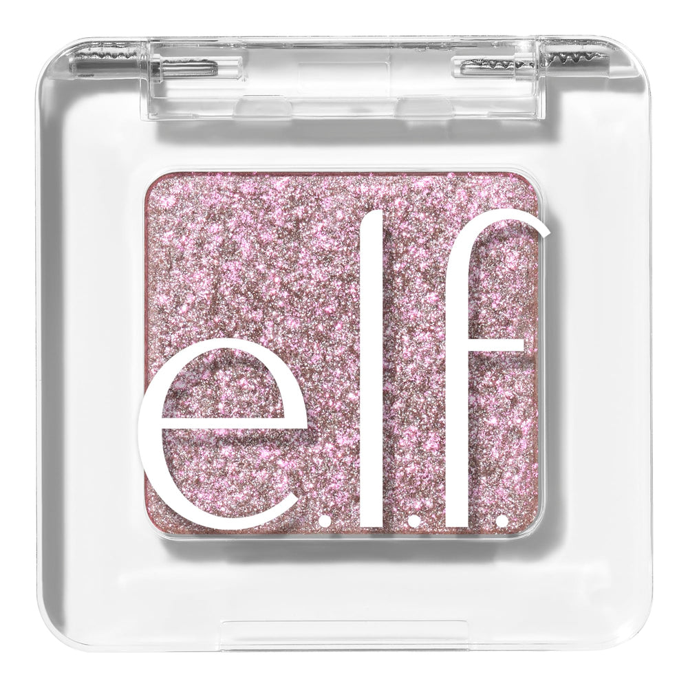 e.l.f. Fine as Fleck glitter eyeshadow topper swatch adds a shimmering, party-ready wash.
