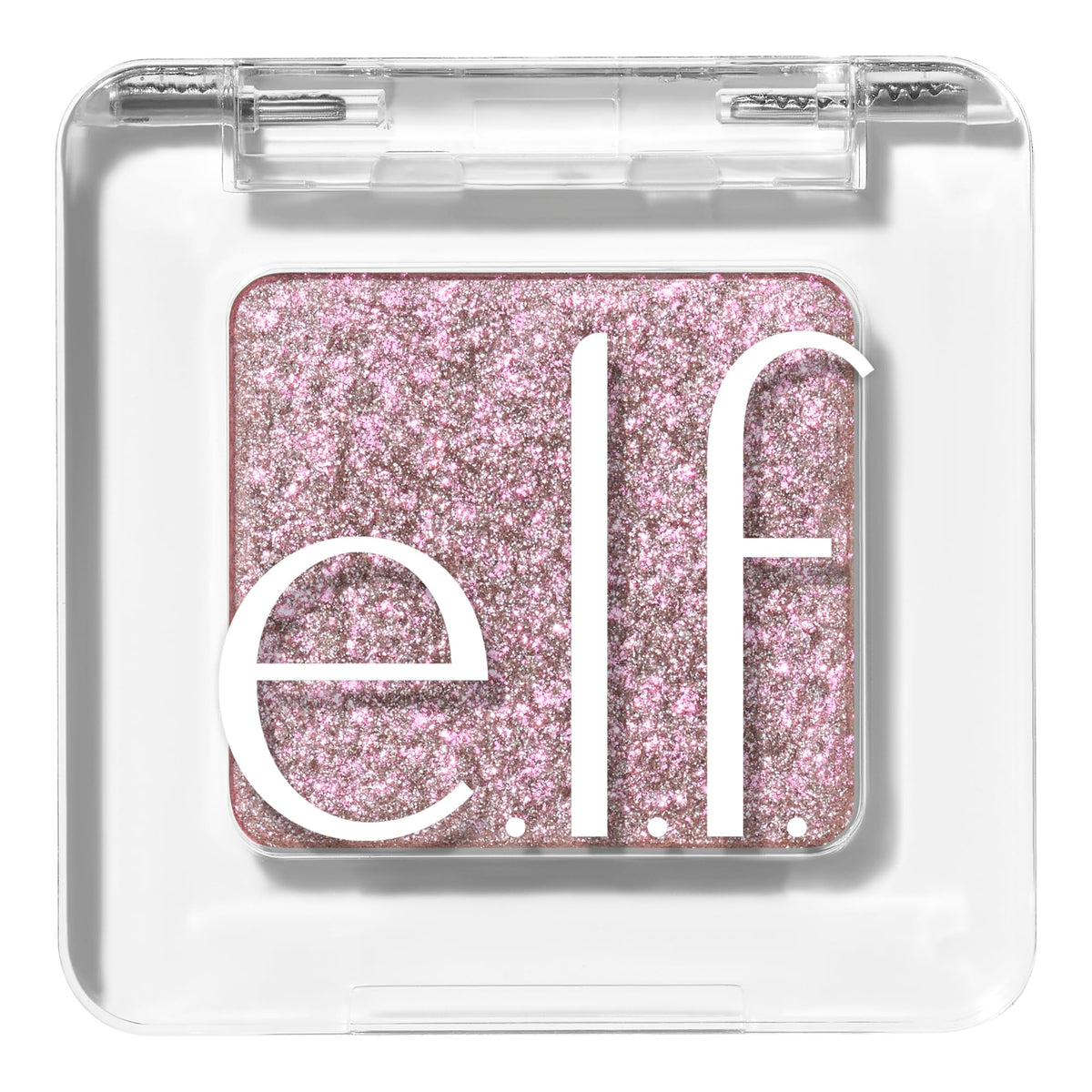 e.l.f. Fine as Fleck glitter eyeshadow topper swatch adds a shimmering, party-ready wash.
