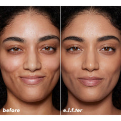 e.l.f. Halo Glow SPF 50 icon demonstrates mineral protection with zero white cast.