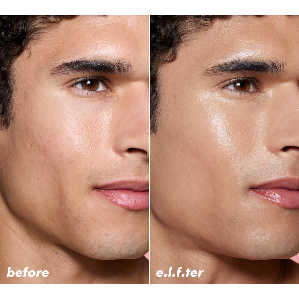 Close look at the serum-like texture of e.l.f. Halo Glow Skin Tint.