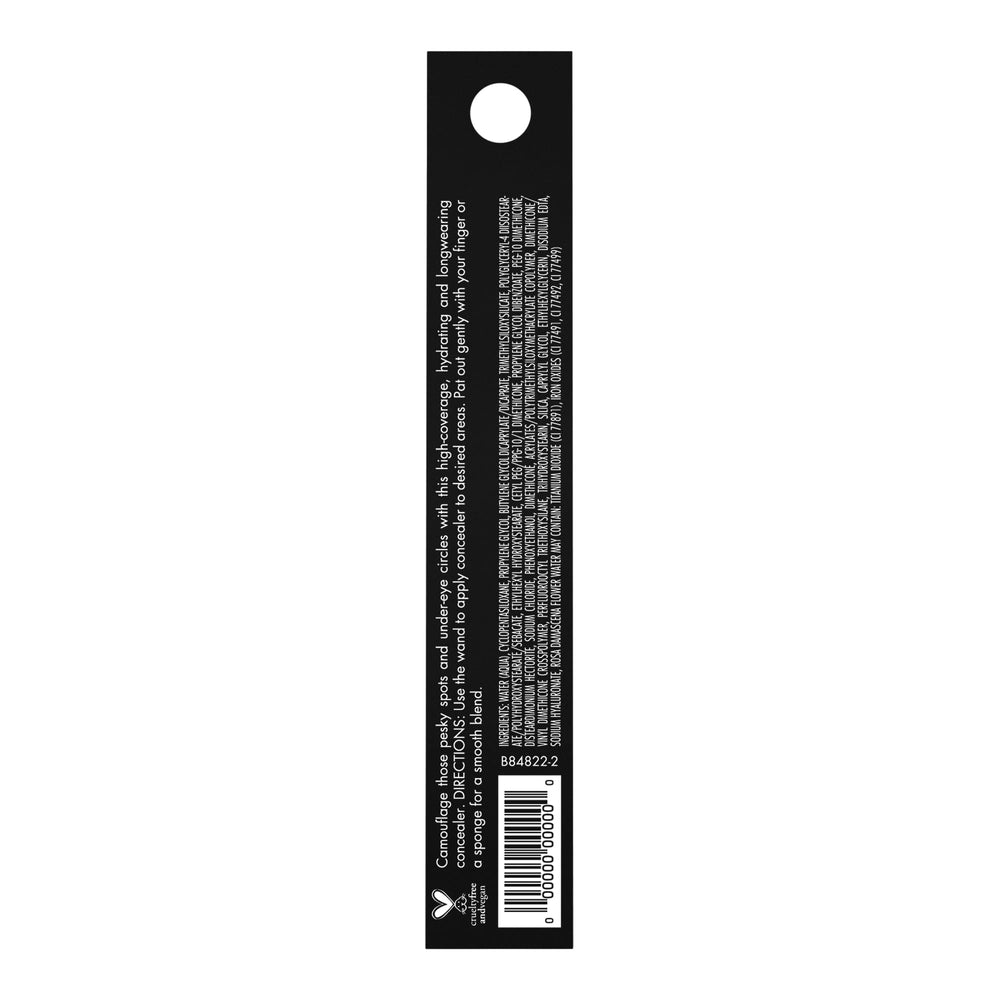 e.l.f. Hydrating Camo Concealer packaging display highlighting vegan cruelty-free credentials