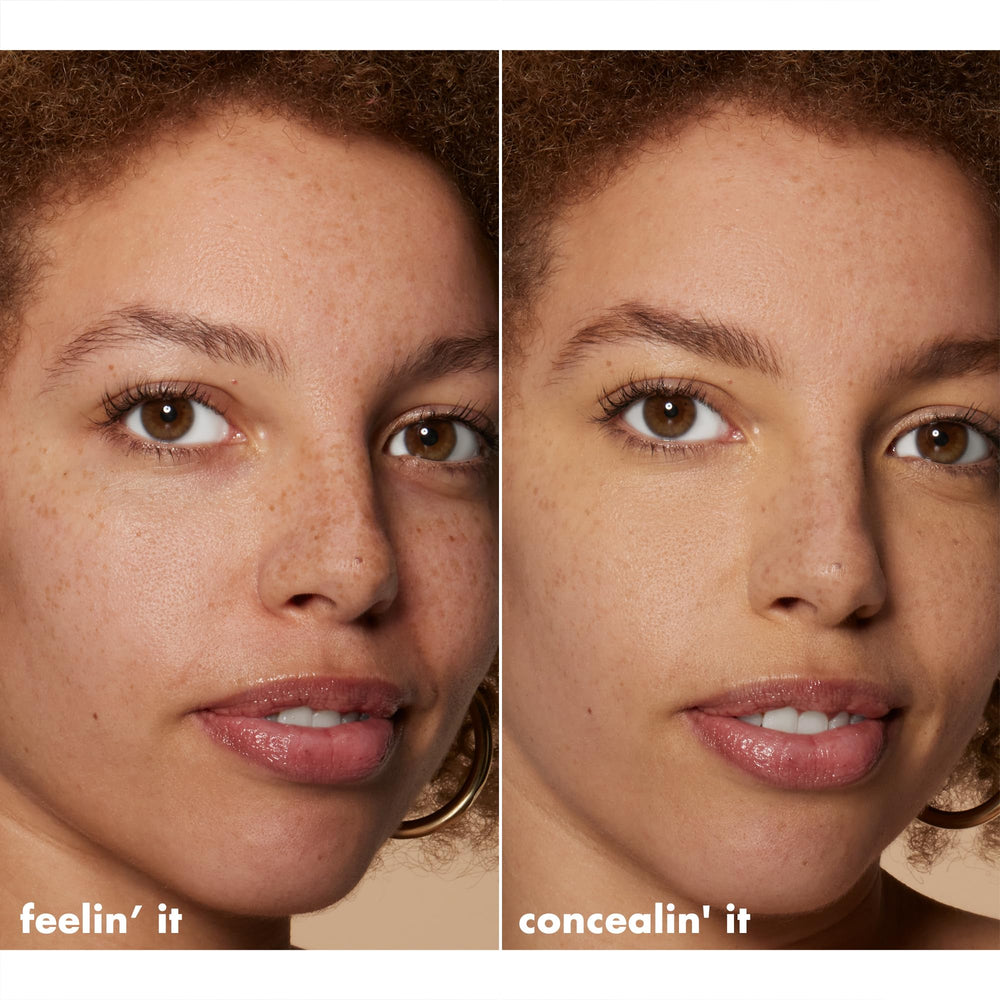 e.l.f. Hydrating Camo Concealer under-eye application on hydrated skin