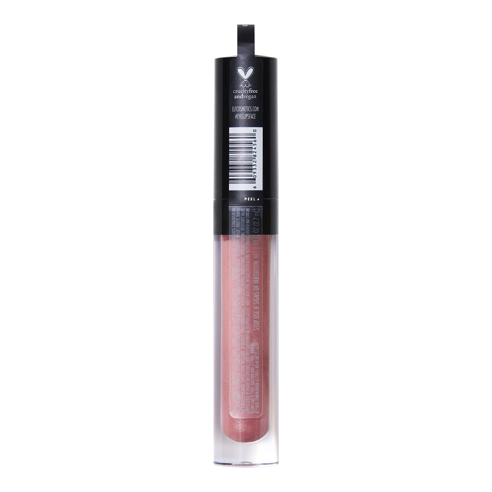 e.l.f. Lip Plumping Gloss with coconut oil hydrates and soothes.