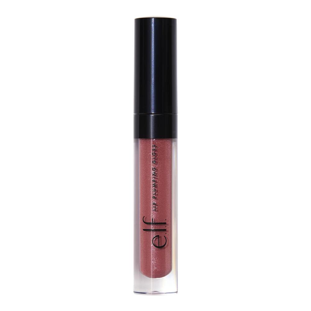 e.l.f. Lip Plumping Gloss with vitamin E nourishes lips.