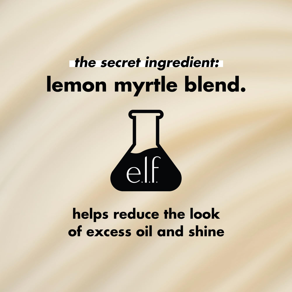 e.l.f. Power Grip Matte Primer travel-size packaging with fair-trade certification