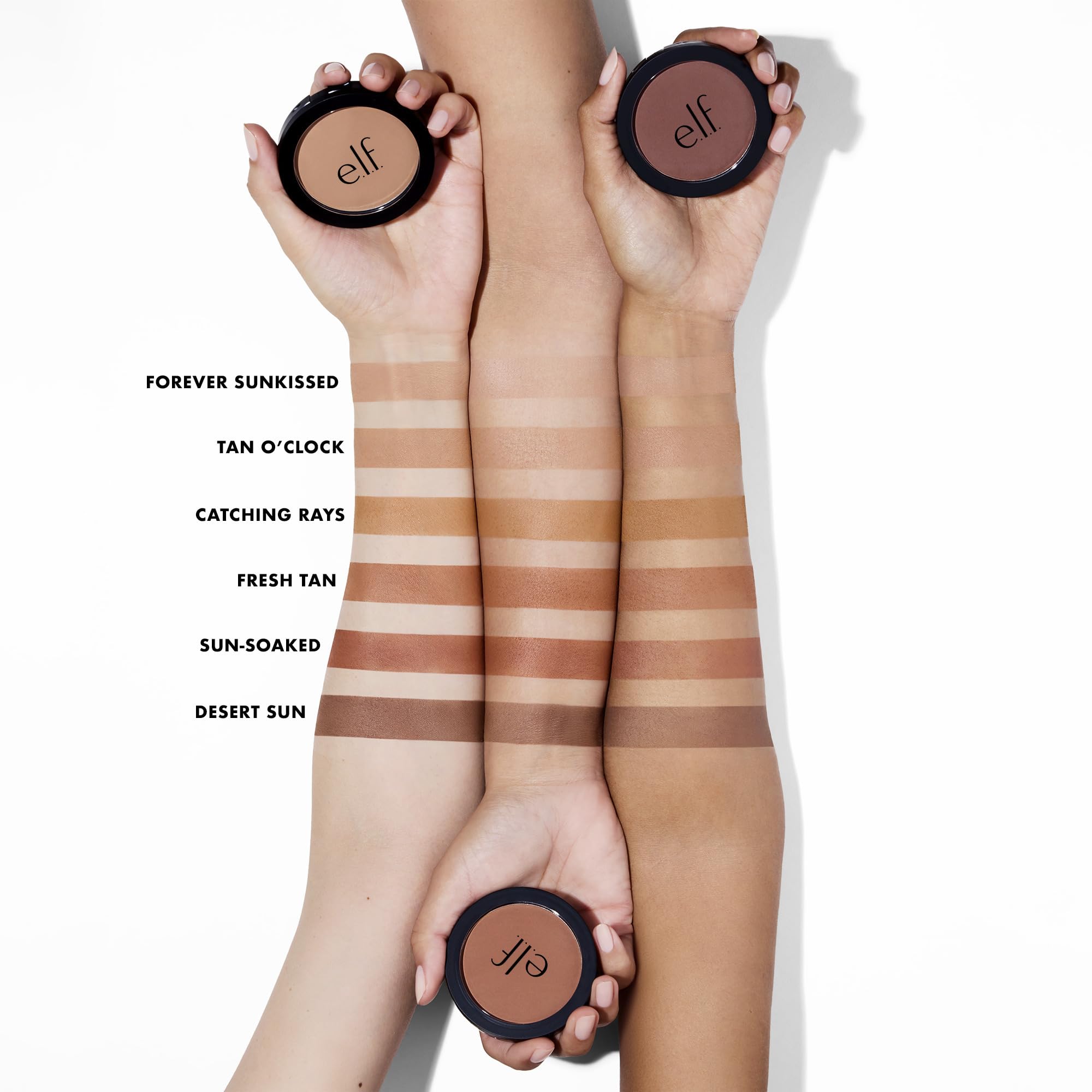 Apply with ease: buildable pigment in e.l.f. Primer-Infused Bronzer.