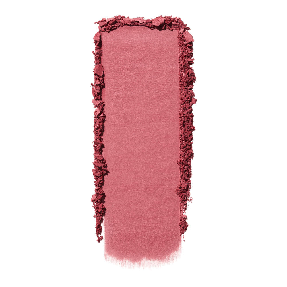 e.l.f. Primer-Infused Matte Blush rosy swatch on skin showing smooth blend