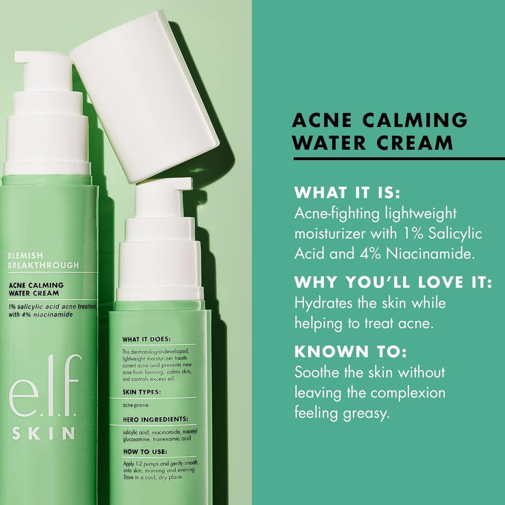 e.l.f. Skin Blemish Breakthrough vegan cruelty-free label visible in packaging.