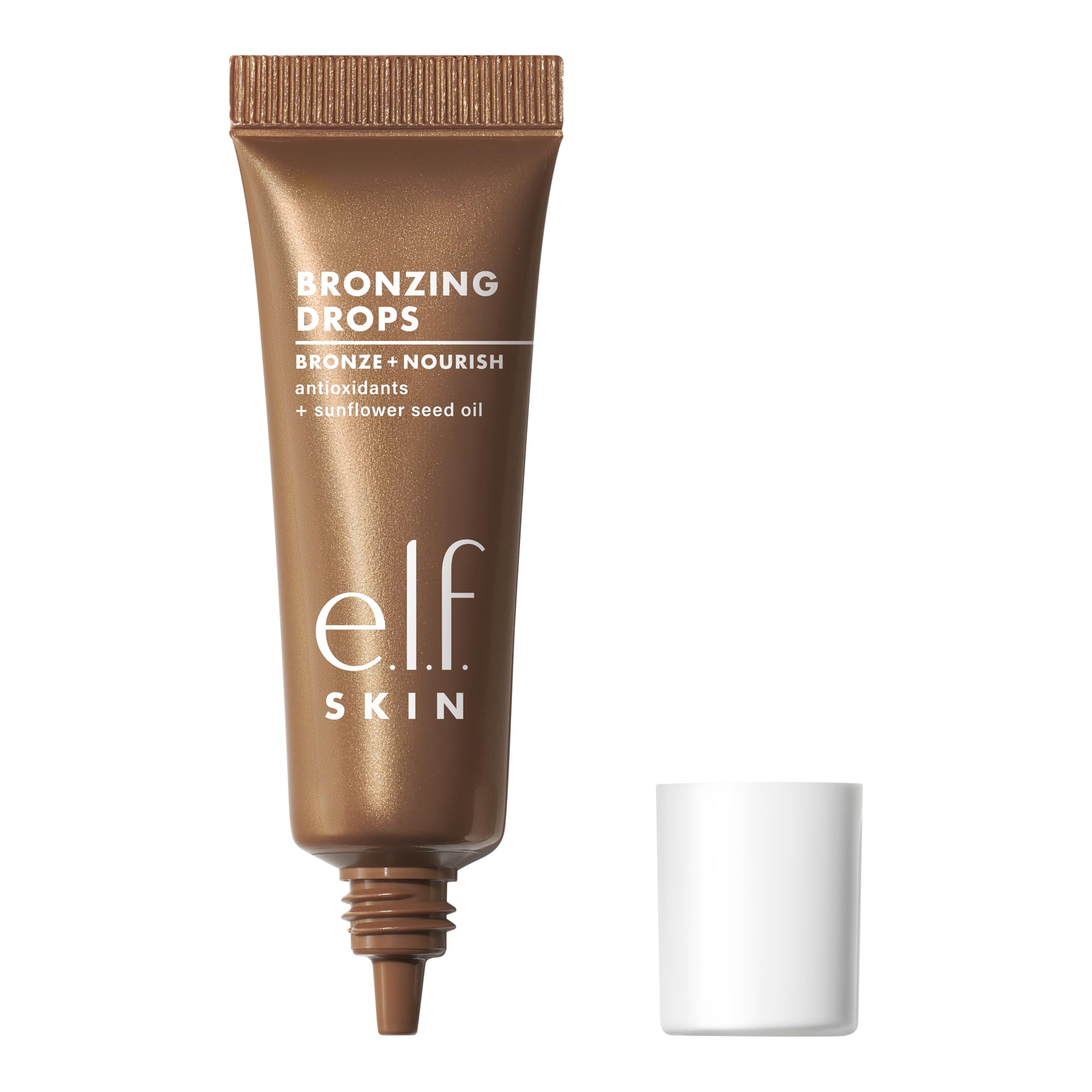 e.l.f. SKIN Bronzing Drops Mini bottle close-up for a sun-kissed glow