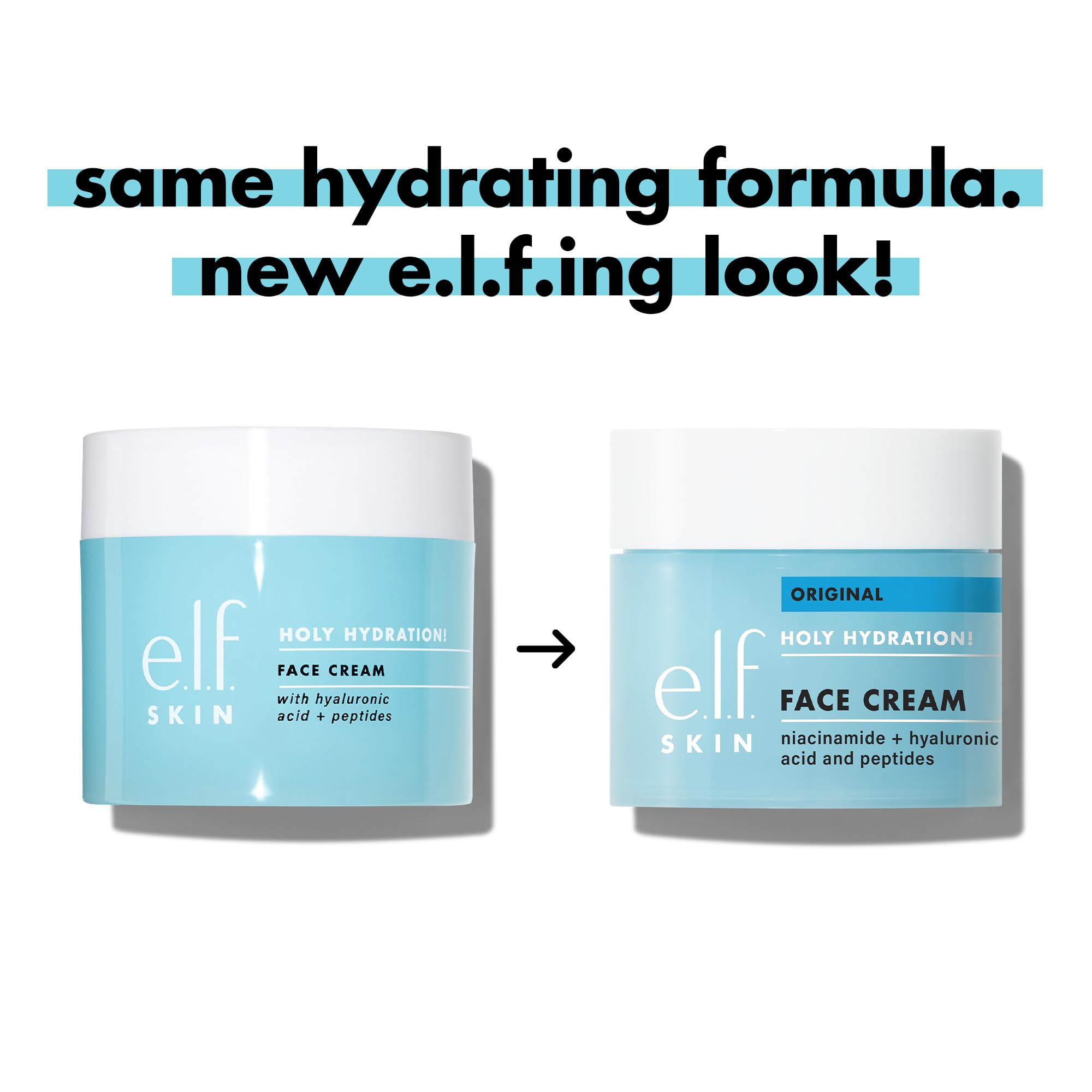 application of Hyaluronic Acid in e.l.f. SKIN Holy Hydration formula for hydration