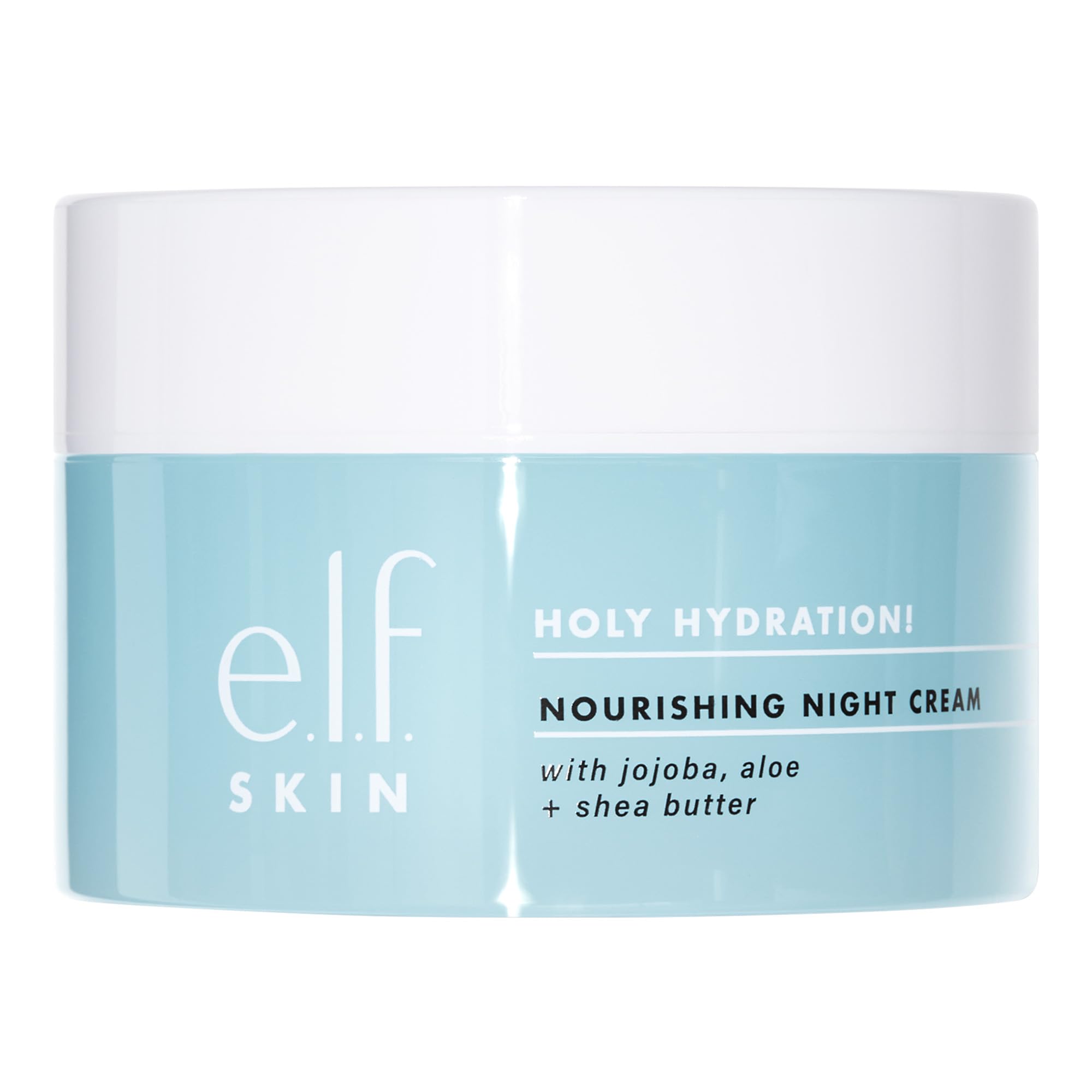 e.l.f. SKIN Holy Hydration night-cream bottle nourishes skin overnight for glow