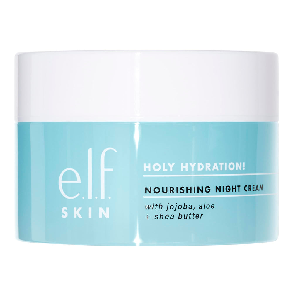 e.l.f. SKIN Holy Hydration night-cream bottle nourishes skin overnight for glow