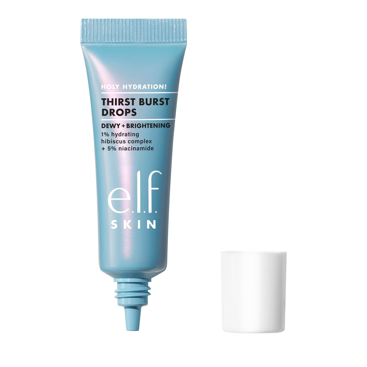 e.l.f. SKIN Holy Hydration Thirst Burst Drops mini bottle for instant glow.