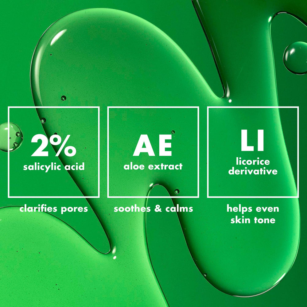 e.l.f. SKIN PLZ Clarify green packaging shot emphasizing gentle clarifying formula