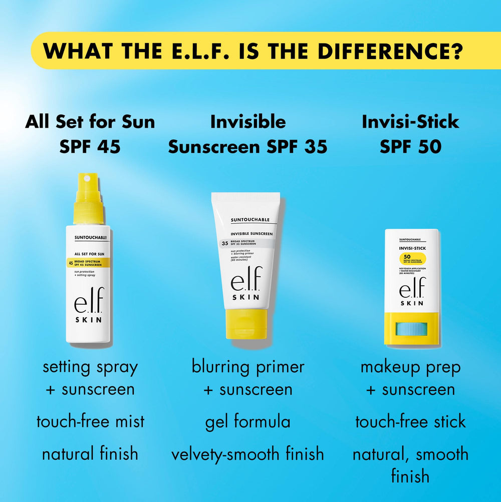 e.l.f. SKIN Suntouchable Invisi-Stick safe for use around the eye area.