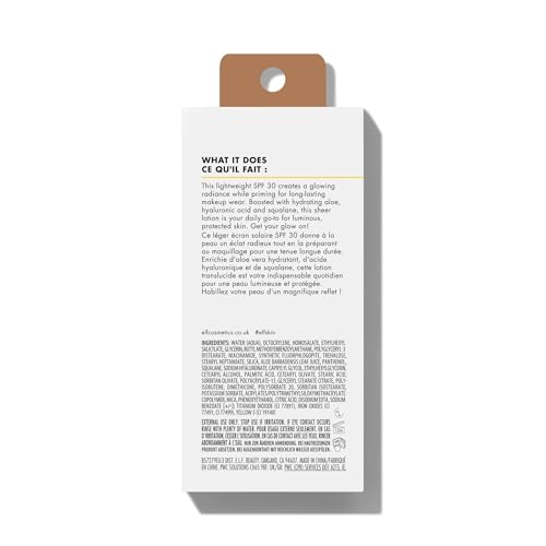 Cap close-up on e.l.f. Suntouchable Whoa Glow SPF 30 packaging for travel-friendly use