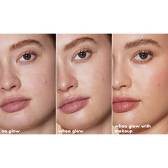 Swirl-on-skin view of e.l.f. Suntouchable Whoa Glow SPF 30 showing glow texture