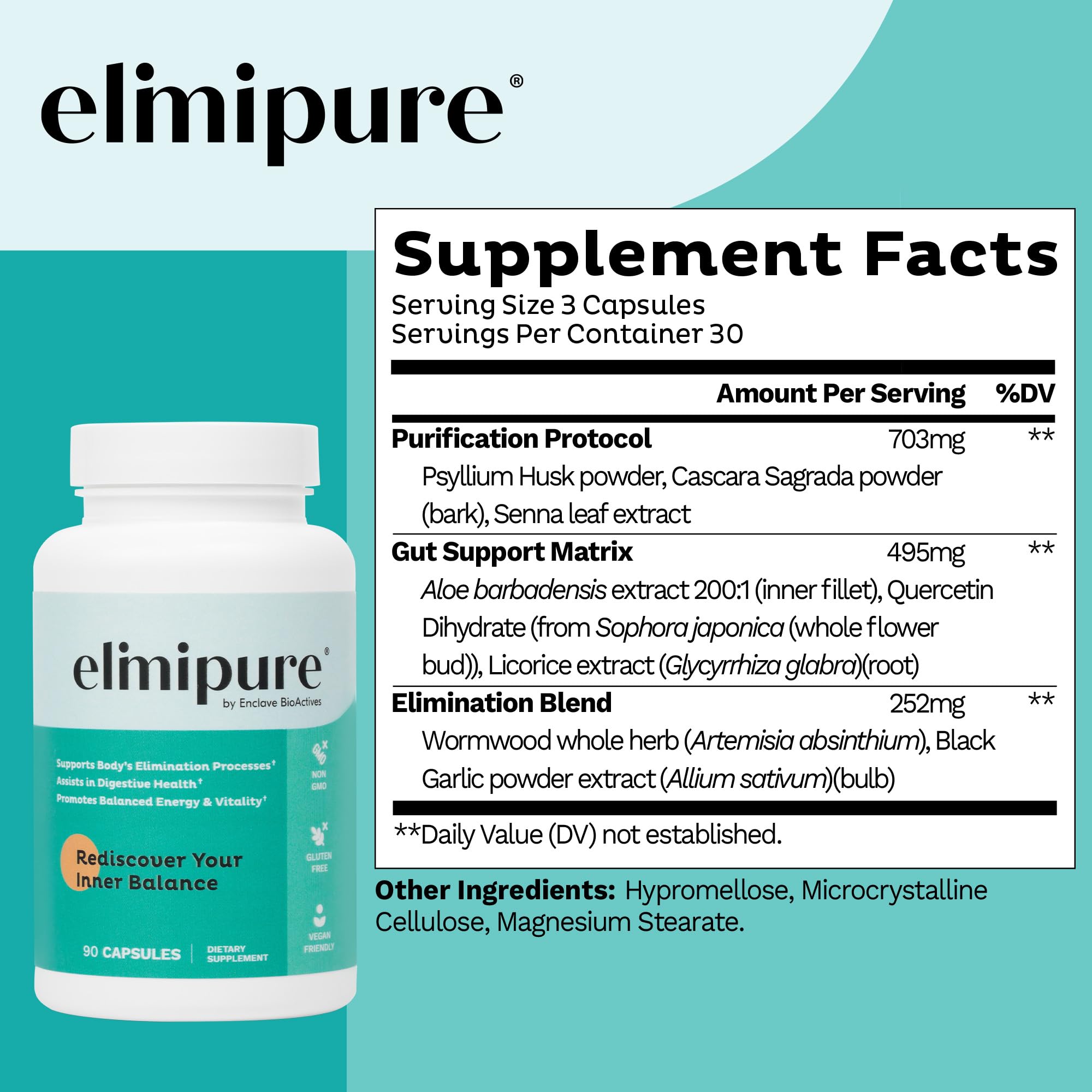 Elimipure Gut Cleanse morning-use scene with tea