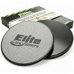 Elite Sportz Core Sliders side view showing glide for core training